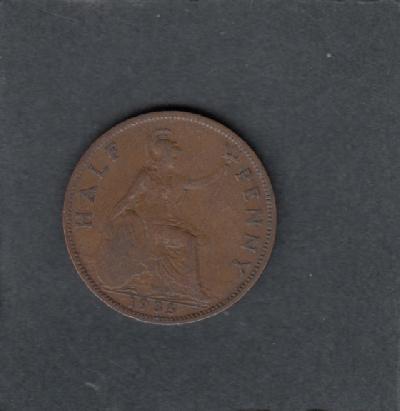 Beschrijving: 1/2 Penny GEORGIUS V  